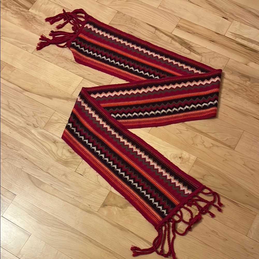Smartwool Magenta/Orange/Multicolor Patterned Scarf